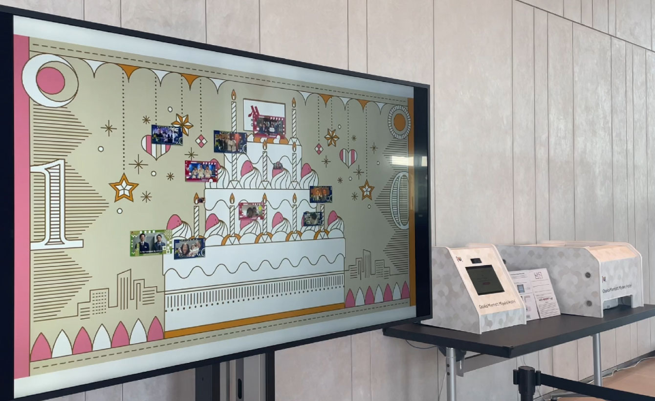 大阪マリオット都ホテル 開業10周年記念デジタルフォトスポット